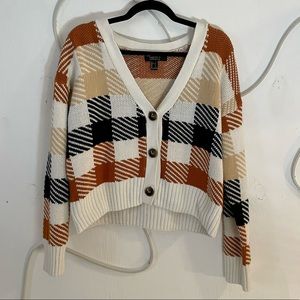 Knit Patterned Oversized Sweater/Cardigan